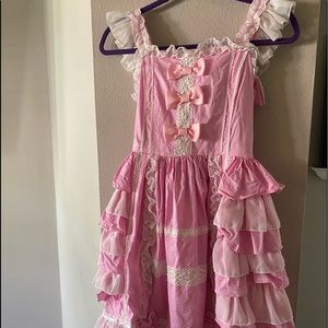 Lolita pink girls dress.  Size small (8-10)